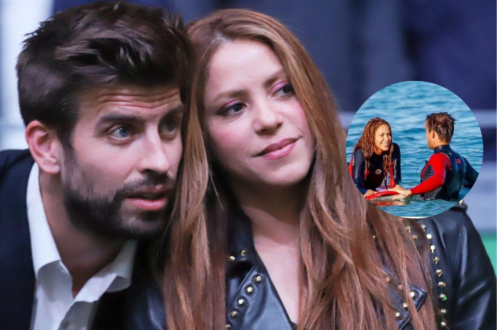 Shakira es captada con un guapo desconocido y haciendo surf tras su separación con Piqué