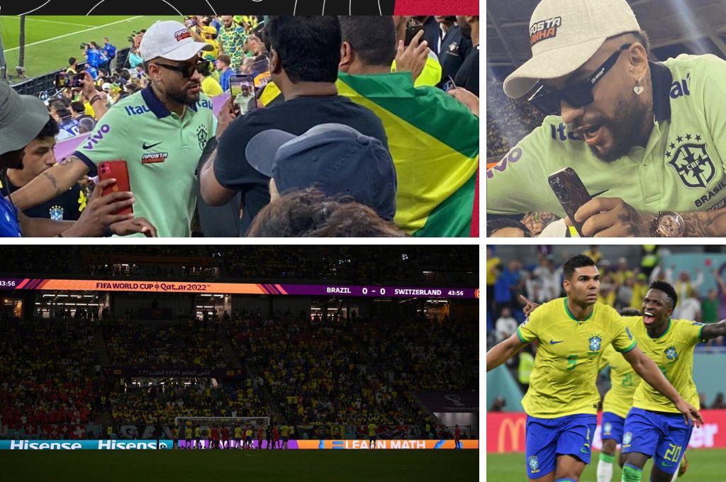 El doble de Neymar en las tribunas, el festejo soberbio de Casemiro y se fue la luz en el estadio 974, así se vivió el Brasil-Suiza