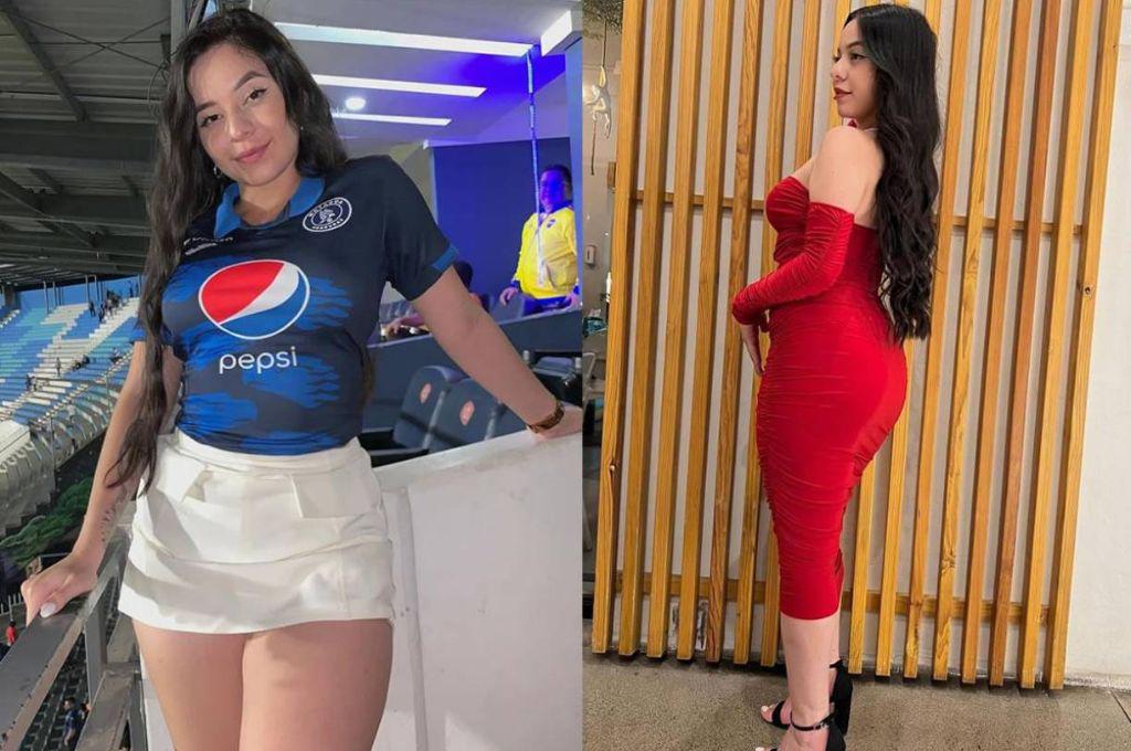 Se volvió viral por un descuido: La bella aficionada del Motagua que agitó las redes en la final de ida ante Olimpia