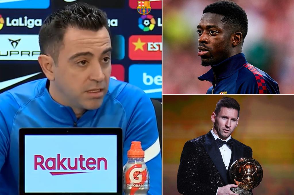 ¿Dembélé a las gradas si no renueva? La contundente respuesta de Xavi y lo que piensa del Balón de Oro que ganó Messi