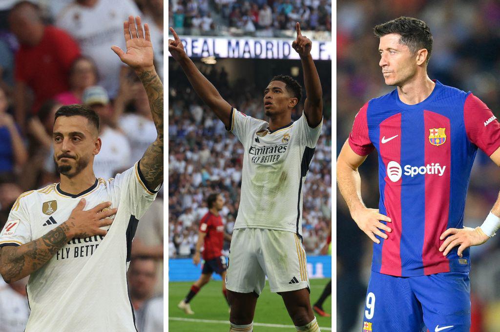 La tabla de goleadores en la Liga de España: Bellingham se aleja más con su doblete y Joselu alcanza a Lewandowski