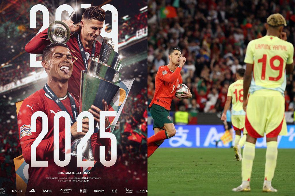 Portugal es campeón de la Liga de Naciones; Cristiano Ronaldo le deja las cosas claras a Yamal con las leyendas en la Liga de Naciones