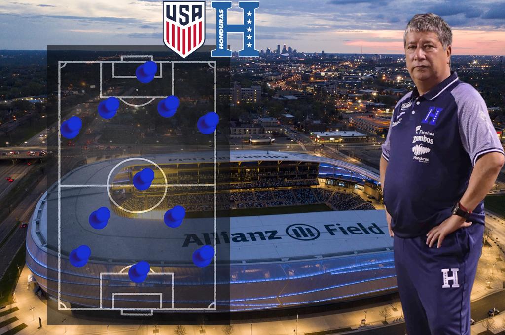 ¡Con cambios! El 11 que se perfila en la Selección de Honduras para el juego contra Estados Unidos en Minneapolis