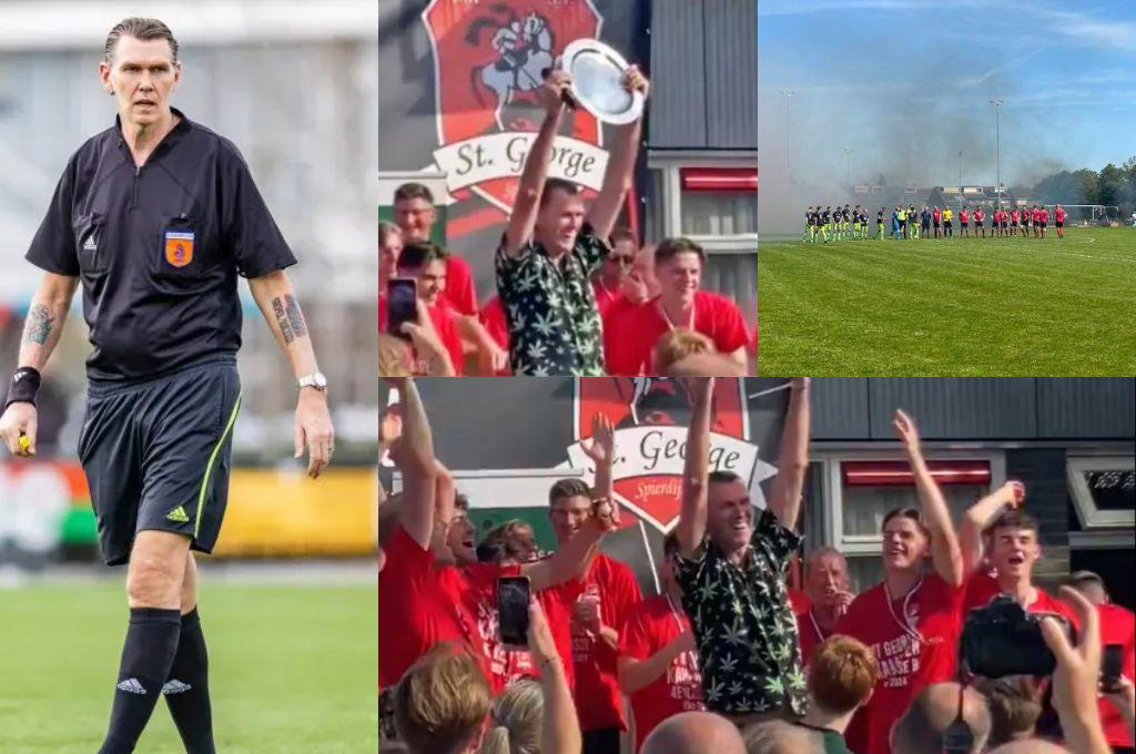 Hizo 4 expulsiones, añadió 15 minutos y celebró el título con el campeón: ¿Cuál fue el ‘premio’ que se llevó el árbitro?