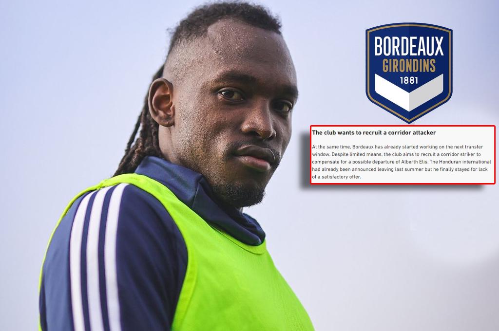Girondins se prepara para posible salida del hondureño Alberth Elis y le busca reemplazo, reporta L’Équipe