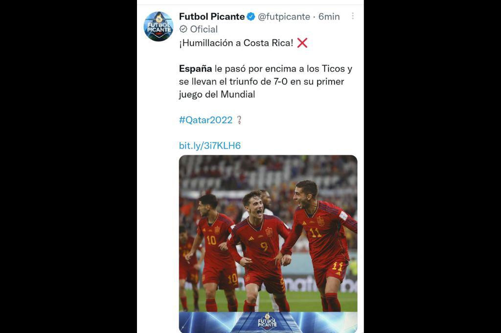 ¡C0s7a Rica! así reaccionó la prensa internacional tras el triunfo de España ante los ticos en el Mundial de Qatar 2022