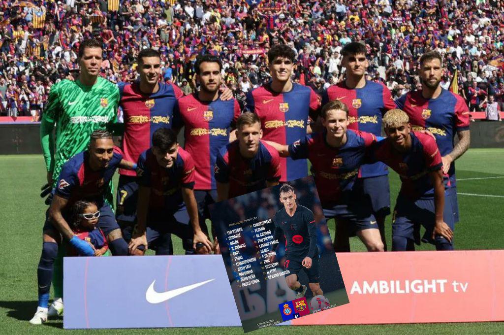 Con cuatro bajas y un regreso: la convocatoria del Barcelona para proclamarse campeón de la Liga Española