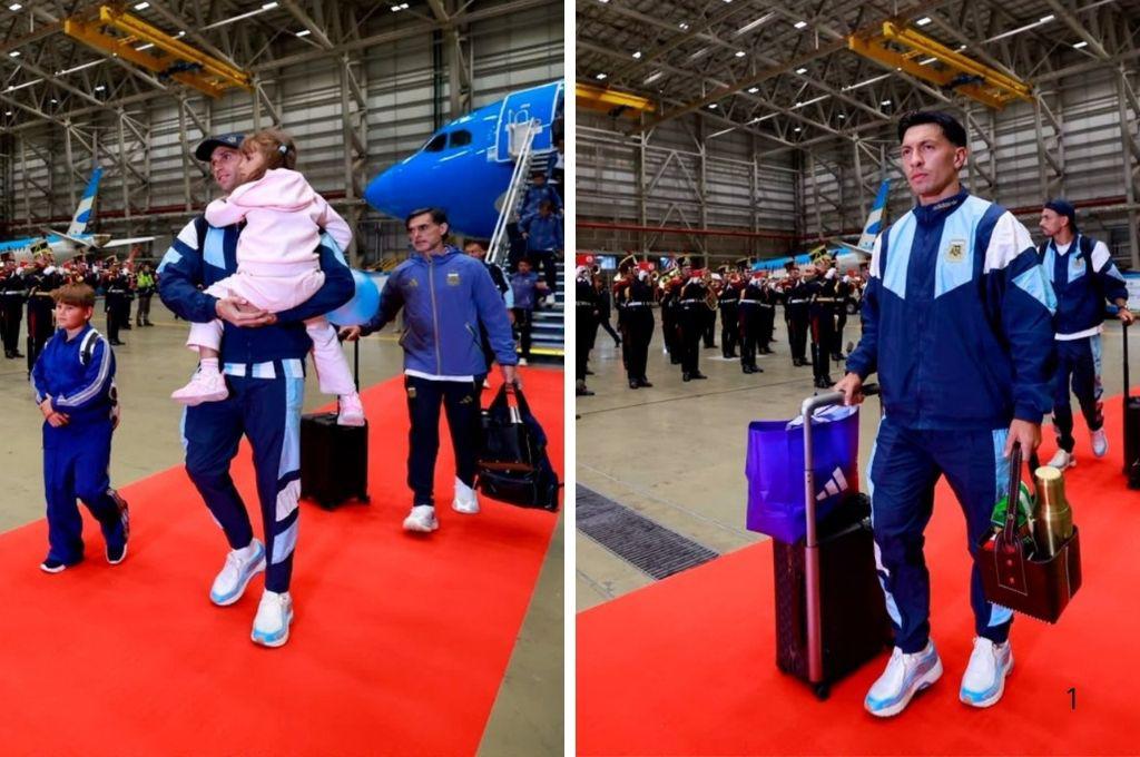 ¿Y Messi? Con la Policía, gran show y la alfombra roja en el regreso de Argentina