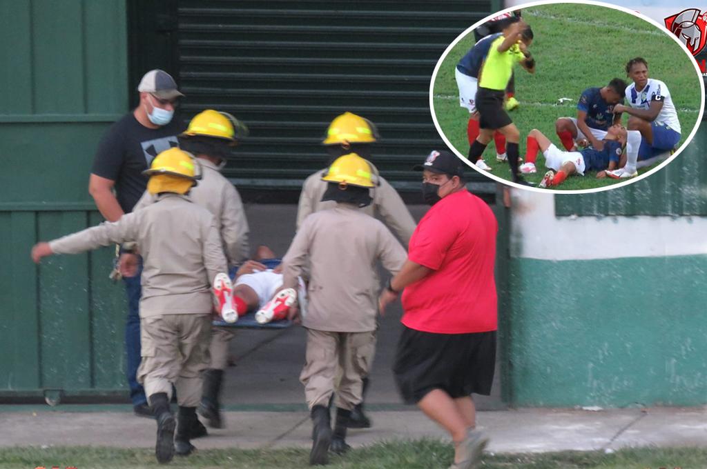Arsenal de Cantarranas brinda detalles de la salud del futbolista que se desplomó en juego ante Juticalpa