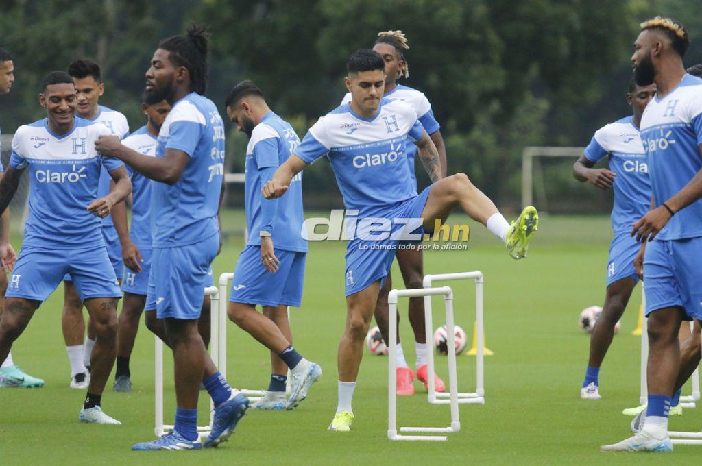 Así fue el entreno de Honduras tras el gane ante México: alegría total de Luis Palma y el jugador que trabajó en solitario
