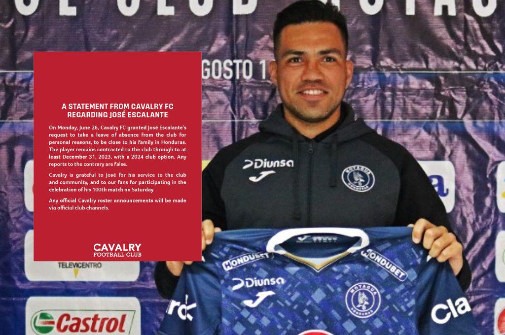 Controversia: El Cavalry de Canadá confirma que José Escalante aún tiene contrato tras ser presentado por Motagua