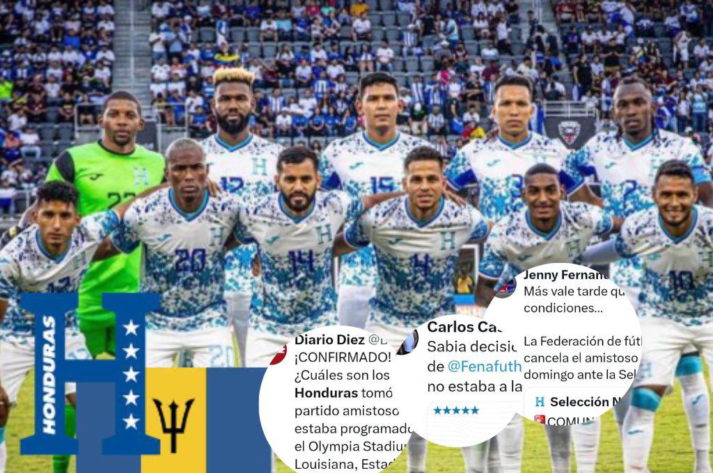 Prensa hondureña reacciona tras confirmarse la suspensión del partido amistoso entre Honduras vs Barbados