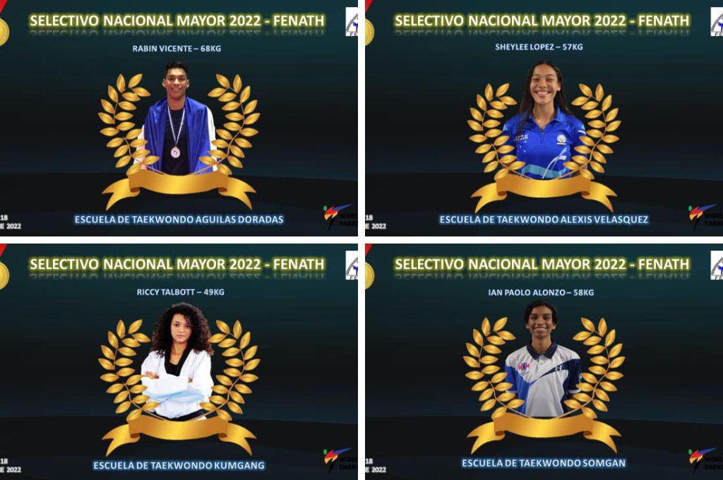 ¡Los elegidos! Listos los seleccionados hondureños  de Taekwondo para las competencias del 2023