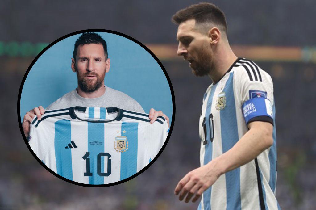 Esto hizo Messi con las camisas que jugó y ganó el Mundial de Qatar con Argentina: “La colección deportiva más valiosa”