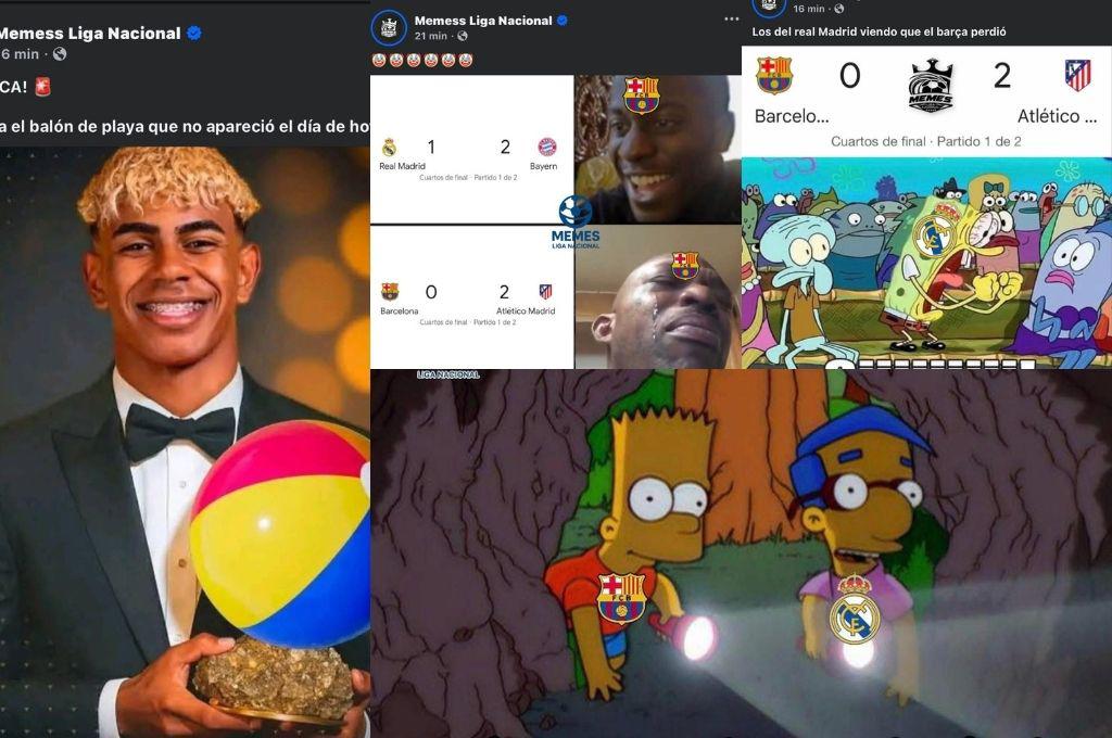 Los del Real Madrid se burlan y Yamal sufre: los mejores memes de la derrota del Barcelona ante Atlético en Champions