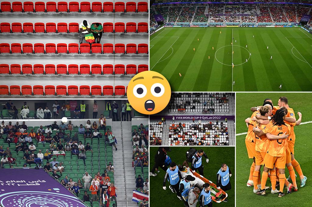 La entrada era gratis: las increíbles imágenes del Senegal-Países Bajos con un estadio medio vacío en pleno Mundial