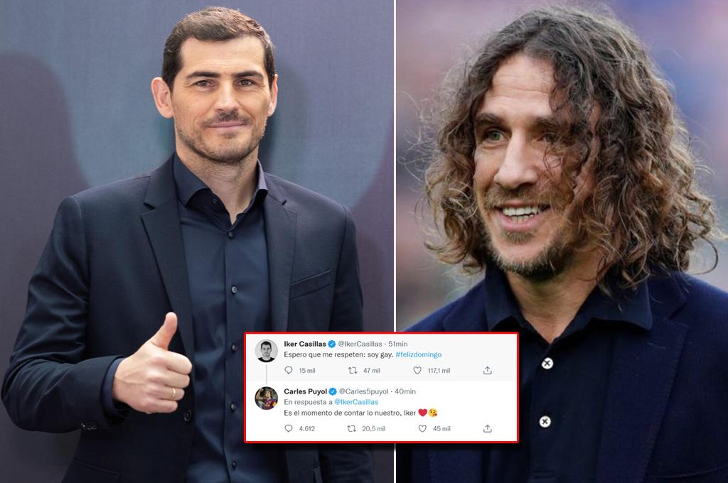 El inesperado mensaje de Iker Casillas que reventó las redes y Puyol le responde: ‘‘Espero que me respeten: soy gay’’