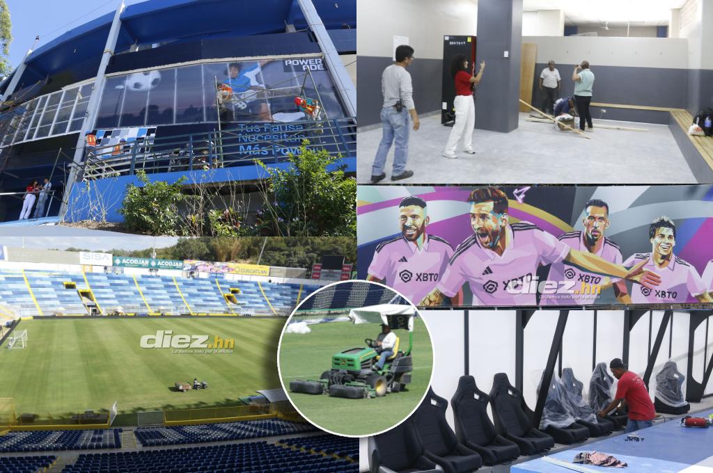 ¡Remodelado y embellecido por Messi! Así luce el Estadio Cuscatlán para la visita del Inter Miami a El Salvador