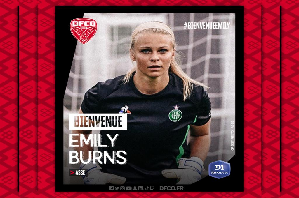 Dijon FCO confirma el fichaje estrella de la portera canadiense de 25 años Emily Burns, salvándola del descenso
