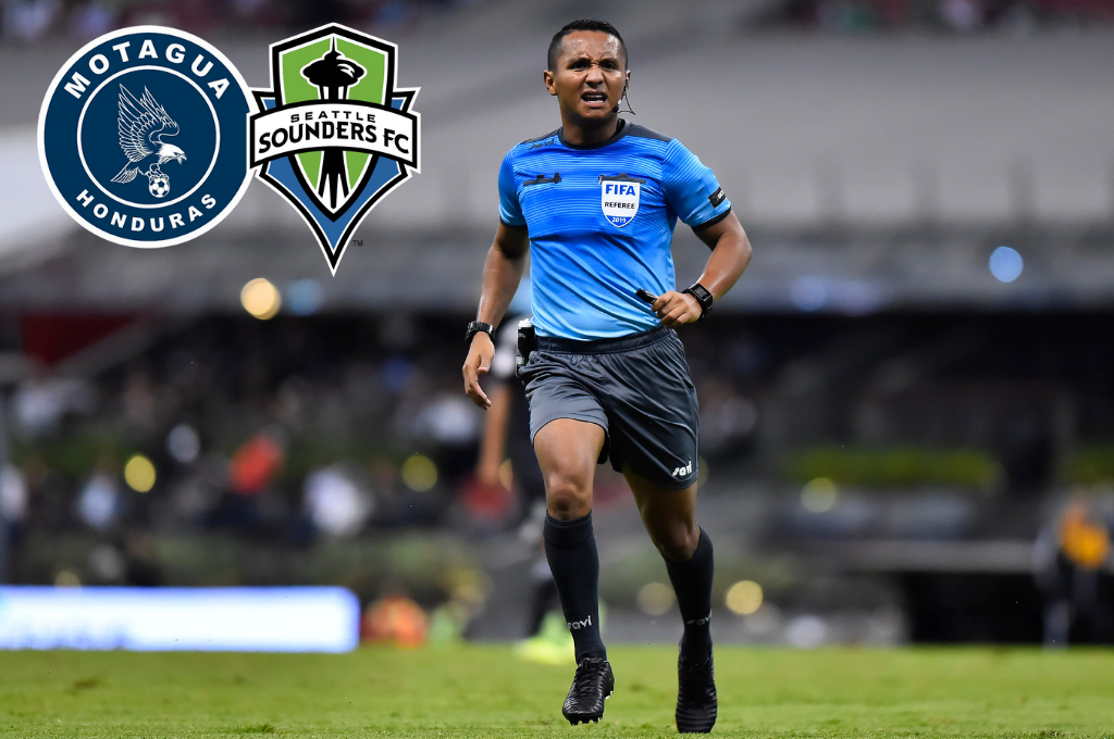 Concacaf designa árbitro salvadoreño para el juego Seattle Sounders-Motagua por la Concachampions