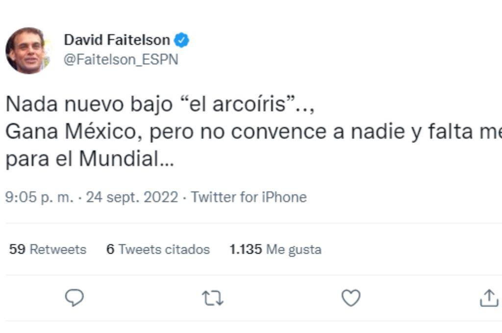 “Ni fu, ni fa”, “México con el peor registro de goles”; ¿Qué dijo Faitelson? sobre el triunfo sufrido de México ante Perú