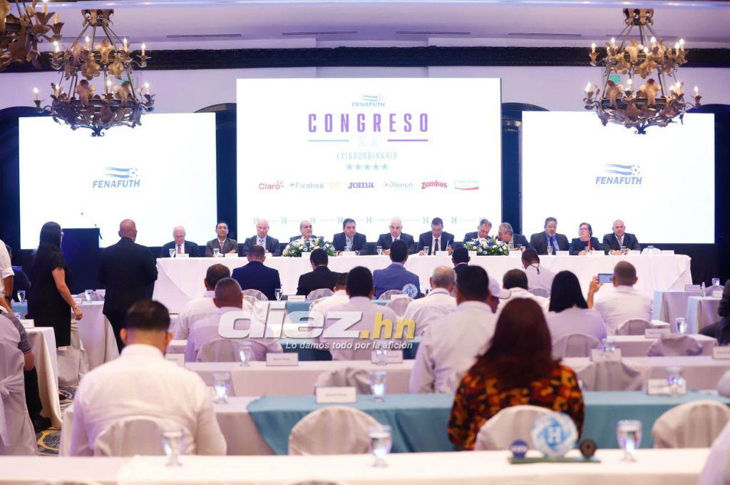 Las imágenes del XX Congreso Extraordinario de Fenafuth; Jorge Salomón hasta 2027, Diego Vázquez y Salvador Nasralla, presentes