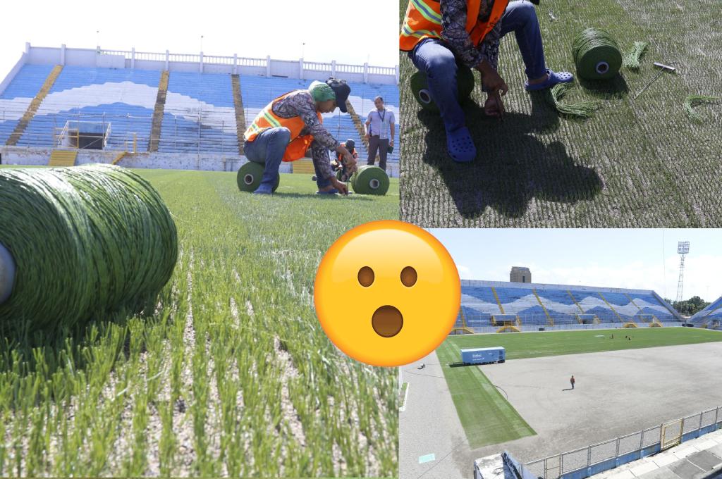 ¿Cuánto tiempo de vida tendrá la nueva cancha del Estadio Morazán? Notorio avance y lo que complementará el proyecto