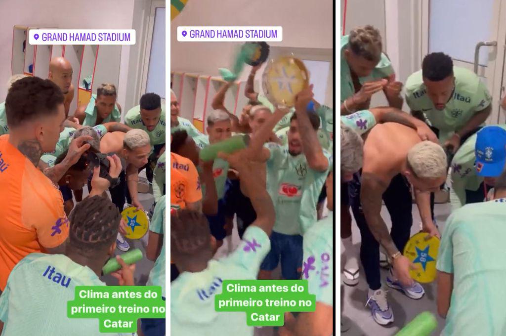 Lucas Paquetá es el ‘relajero’ del equipo: captan a la Selección de Brasil celebrando a días de su debut en el Mundial de Qatar