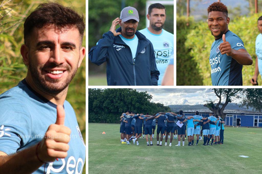 Fotos: Agustín Auzmendi y los nuevos fichajes ya lucen la camisa de Motagua; presentan al nuevo preparador físico