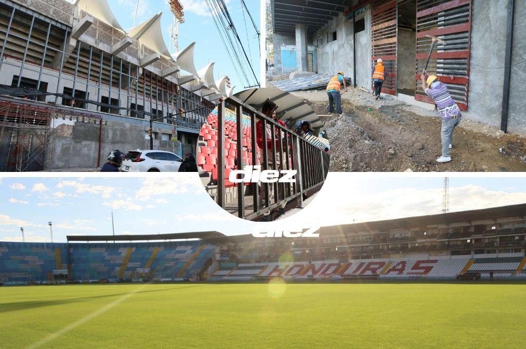 Luce impecable Estadio Nacional previo a la gran final Olimpia-Marathón; así pulen los últimos detalles en su gradería
