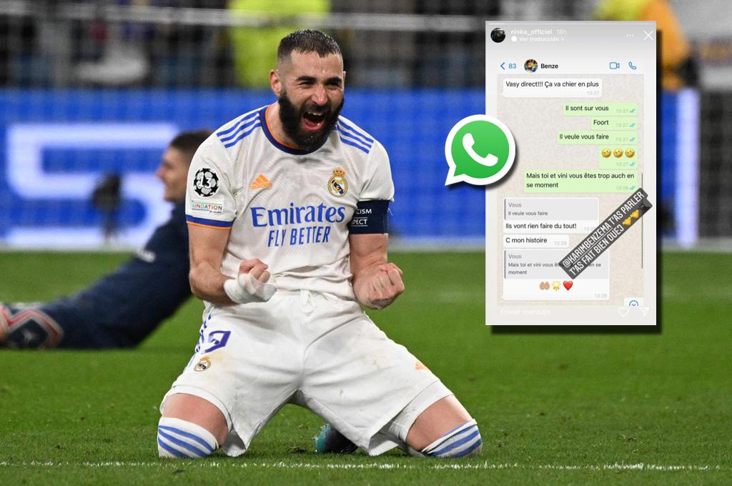 Se filtra el chat de Benzema antes de eliminar al PSG con su hat-trick: ‘‘Ellos se van a cag** encima, esta es mi historia’’
