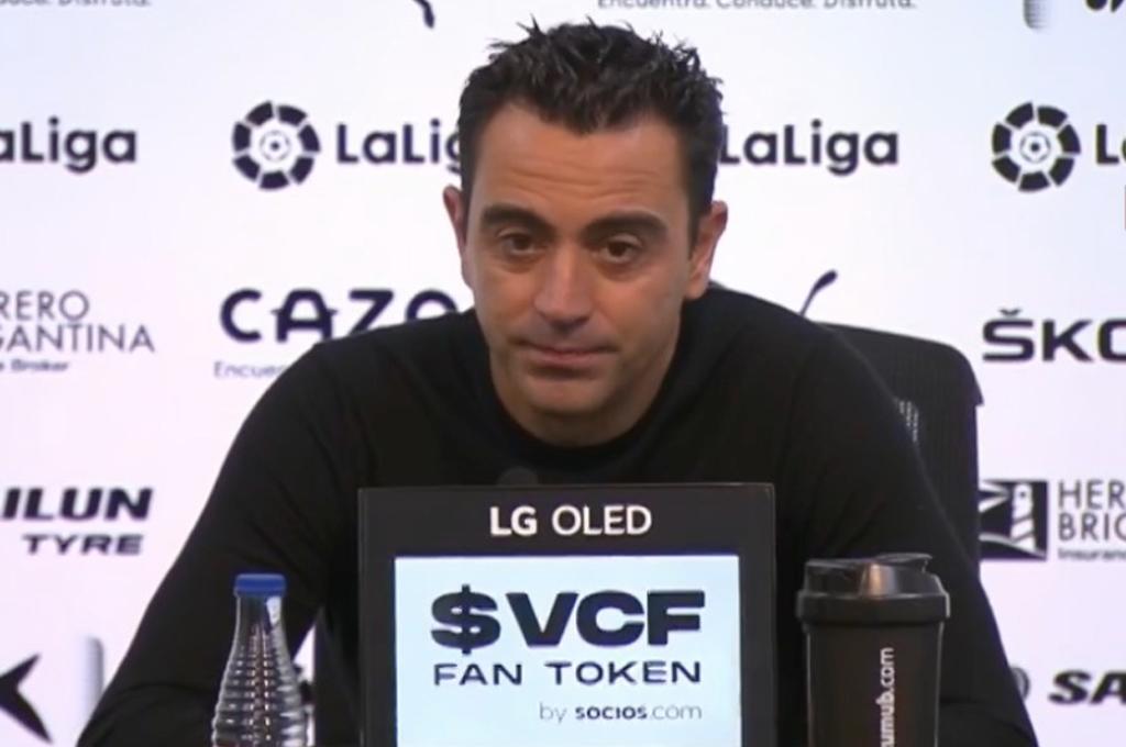 Xavi se acuerda del Real Madrid tras el triunfo del Barcelona en Mestalla: ‘‘Queremos presionarlos’’