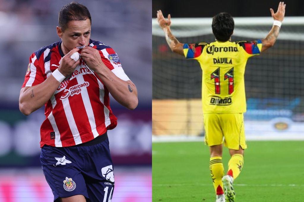 Chicharito Hernández anotó su primer gol al América con la camiseta del Chivas ¡No marcaba desde hace 7 meses!