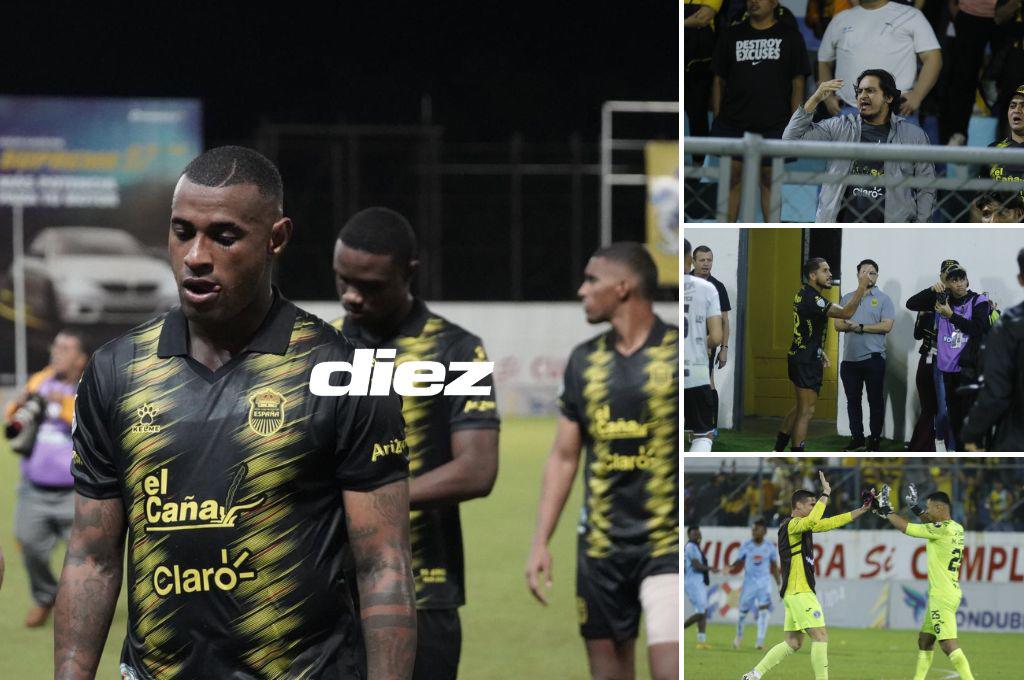 No se vio en TV: afición de Real España le grita de todo a sus jugadores y la celebración de Motagua tras el triunfo