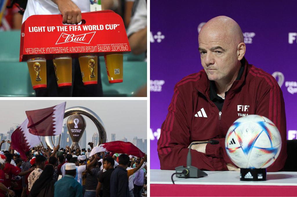 Infantino, presidente de la FIFA, arremete por el Mundial de Qatar 2022: La hipocresía de Europa y tres horas sin cerveza
