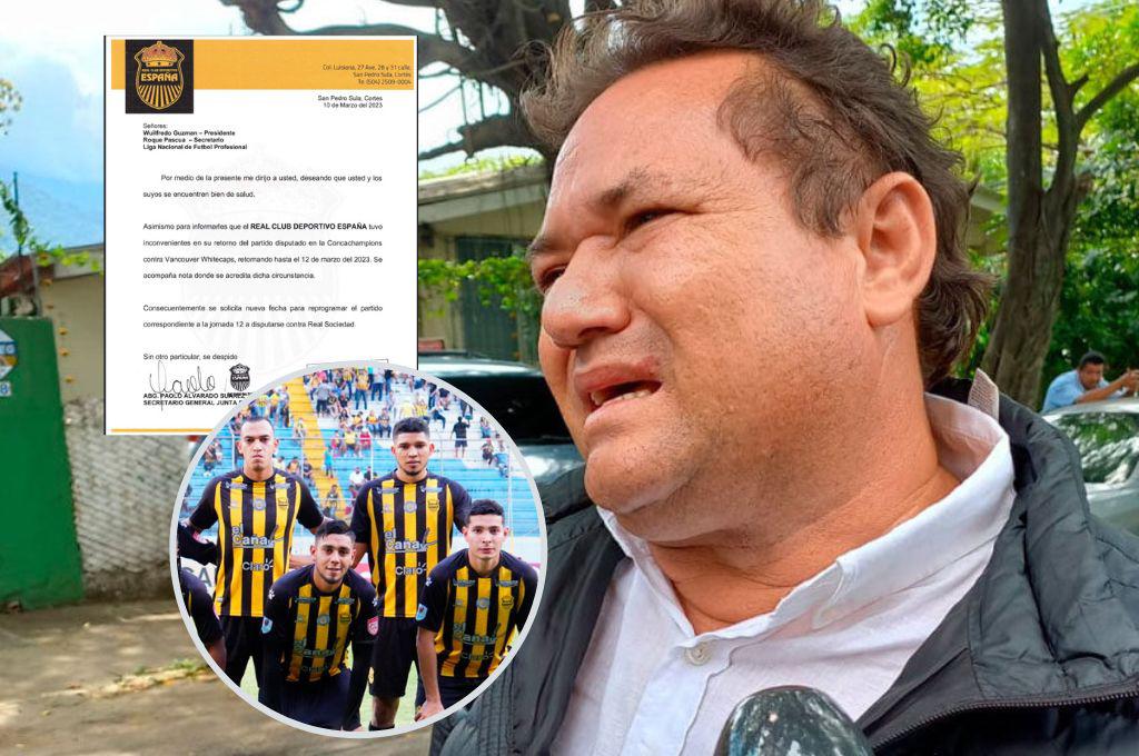 La reacción de Ricardo Elencoff a la petición de Real España de suspender el juego ante Real Sociedad por quedar varados en Dallas