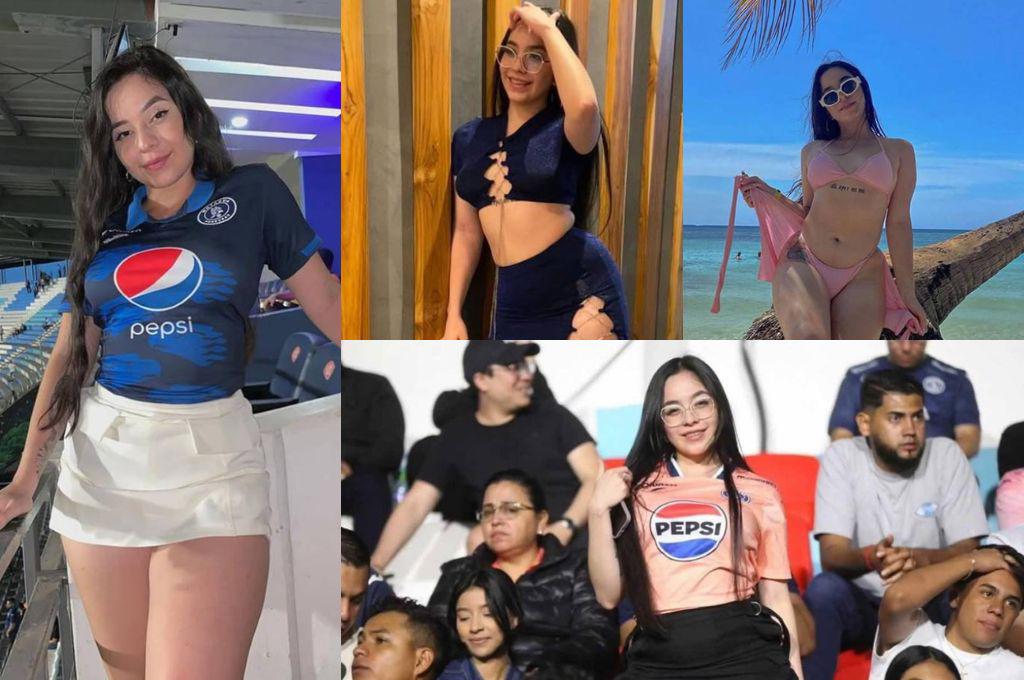 Se volvió viral por un descuido: La bella aficionada del Motagua que agitó las redes en la final de ida ante Olimpia