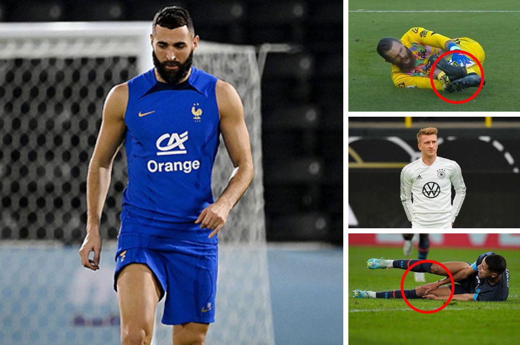 Este es el país más afectado y Benzema se suma: La maldita lista de jugadores que se pierden el Mundial de Qatar 2022