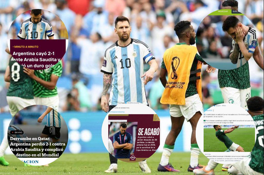 “Ni D10s ayuda al que madruga”: Así reaccionó la prensa tras la derrota de Argentina ante Arabia Saudita en Qatar 2022