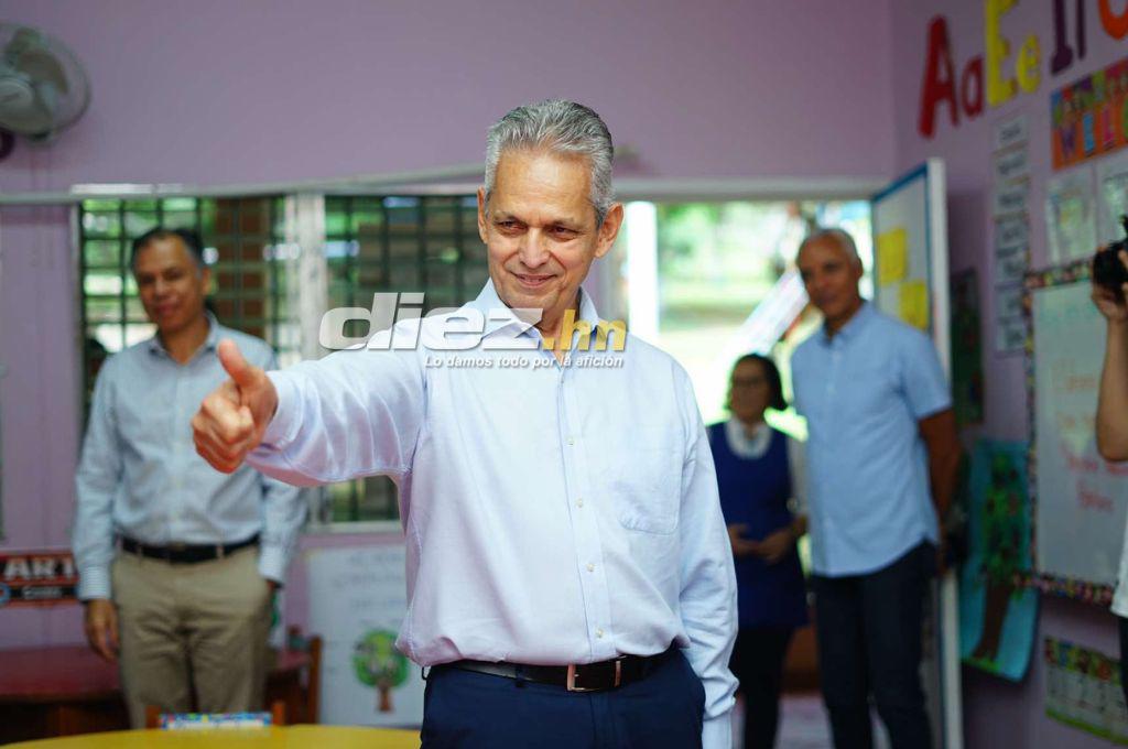 Reinaldo Rueda y directivos de la Federación de Honduras vivieron momentos especiales con niños del Instituto Juana Leclerc