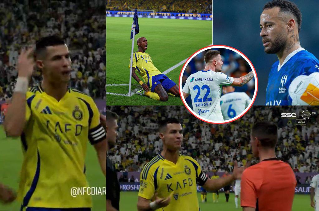 La pelea de Cristiano Ronaldo con el árbitro, Neymar recibe duro golpe previo al juego; Al Nassr sigue siendo ‘hijo’ del Al Hilal