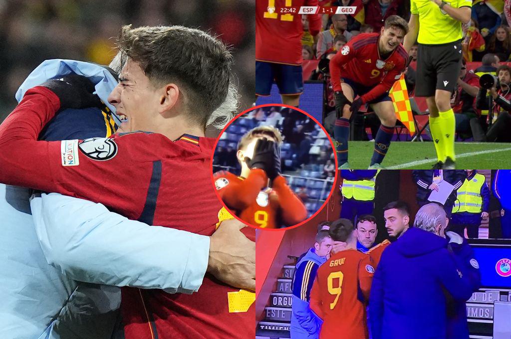 Barcelona es perseguido por el virus FIFA: Llorando y desconsolado salió Gavi lesionado de la rodilla (VIDEO)