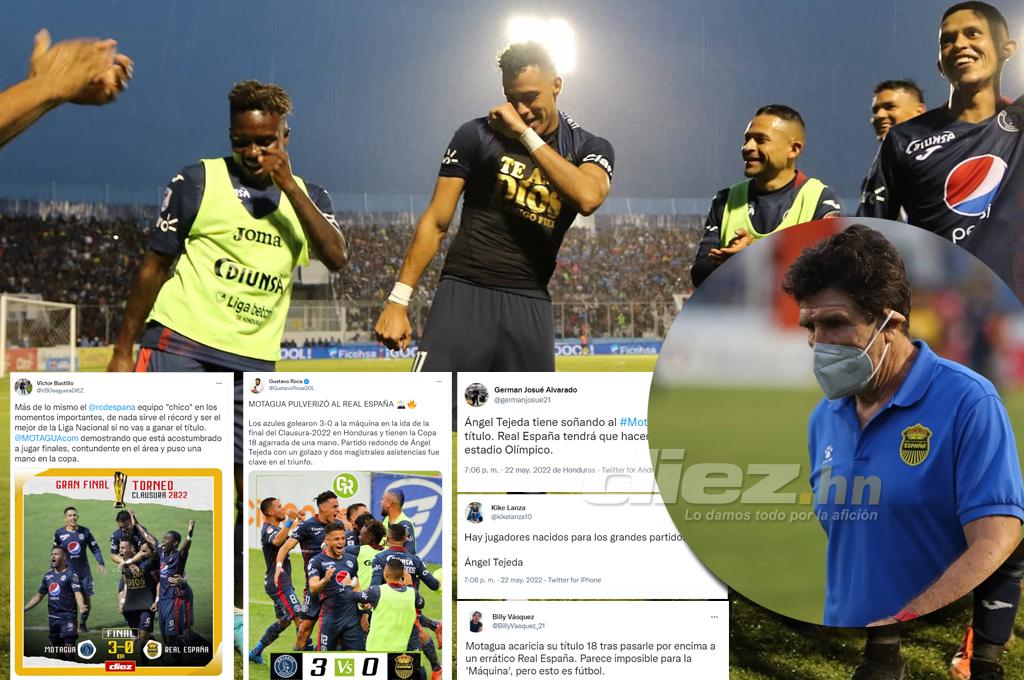 Tajantes: periodistas reaccionan tras el baile que le dio Motagua a Real España en la final de ida