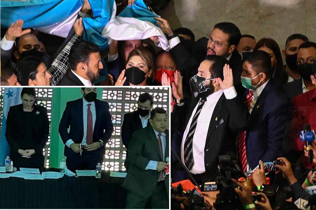 Sin precedentes: Luis Redondo y Jorge Cálix, en sesiones separadas, son juramentos como presidentes al Congreso Nacional