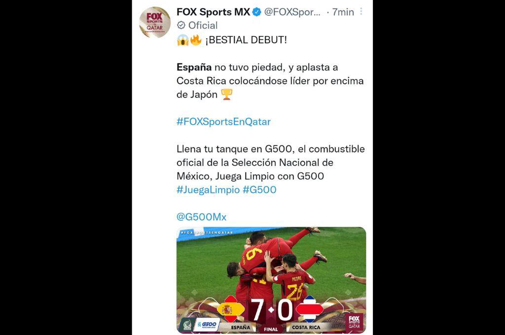 ¡C0s7a Rica! así reaccionó la prensa internacional tras el triunfo de España ante los ticos en el Mundial de Qatar 2022