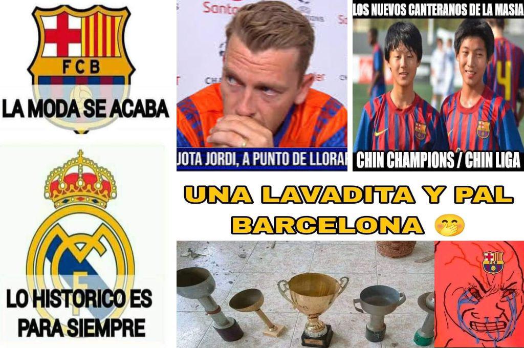 Real Madrid quedó campeón y los memes destrozan al Barcelona por el nadaplete en la temporada