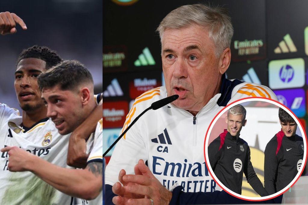 Ancelotti revela la lesión de Bellingham y se pronuncia sobre el caso del Barcelona con Olmo y Pau Víctor: “Lo que pienso...”