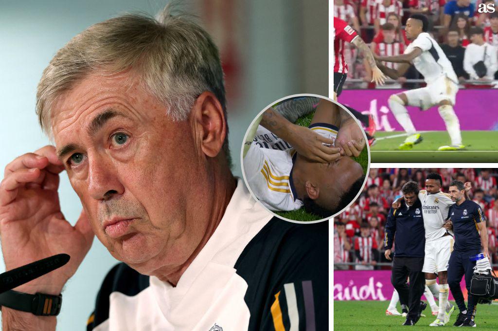 ¡Alarmas en el Real Madrid! Ancelotti revela la lesión grave que ha tenido Militao y el problema que provocaría su baja