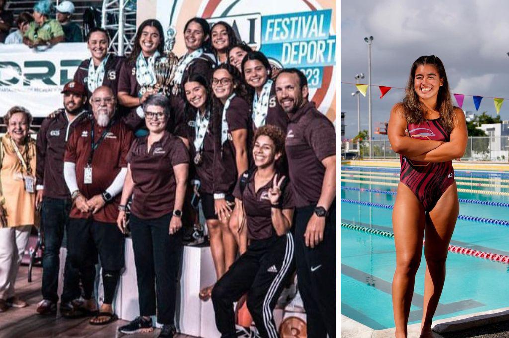 Michell Ramírez cierra la Liga Atlética Interuniversitaria con cinco medallas de oro y tres de plata