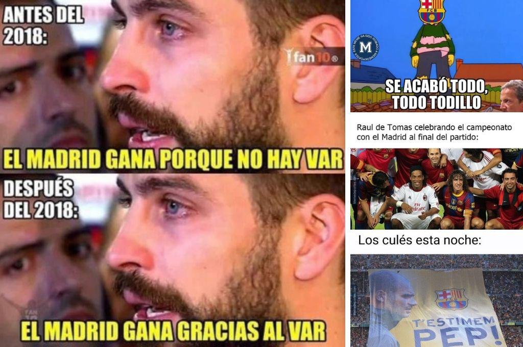 Destruyen al Barcelona: Real Madrid se corona campeón de la Liga Española y los jocosos memes explotan